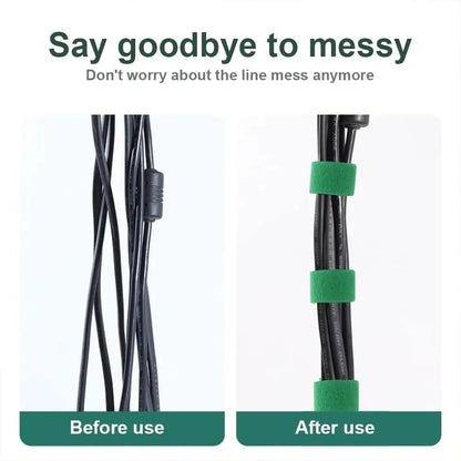 5M Nylon Plant Bandage Tie Reusable Plant Hook Loop Ties Green Fastener Tape Bamboo Cane Wrap Support Home Garden Accessories - ALPENZO