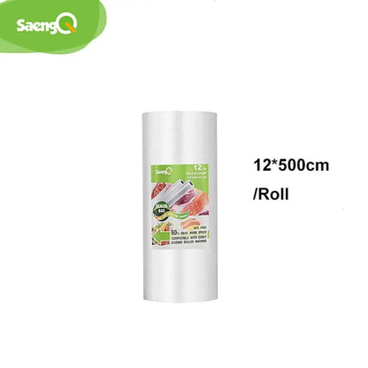 saengQ vacuum bags for food Vacuum Sealer Food Fresh Long Keeping 12+15+20+25+30cm*500cm Rolls/Lot bags for vacuum packer - ALPENZO