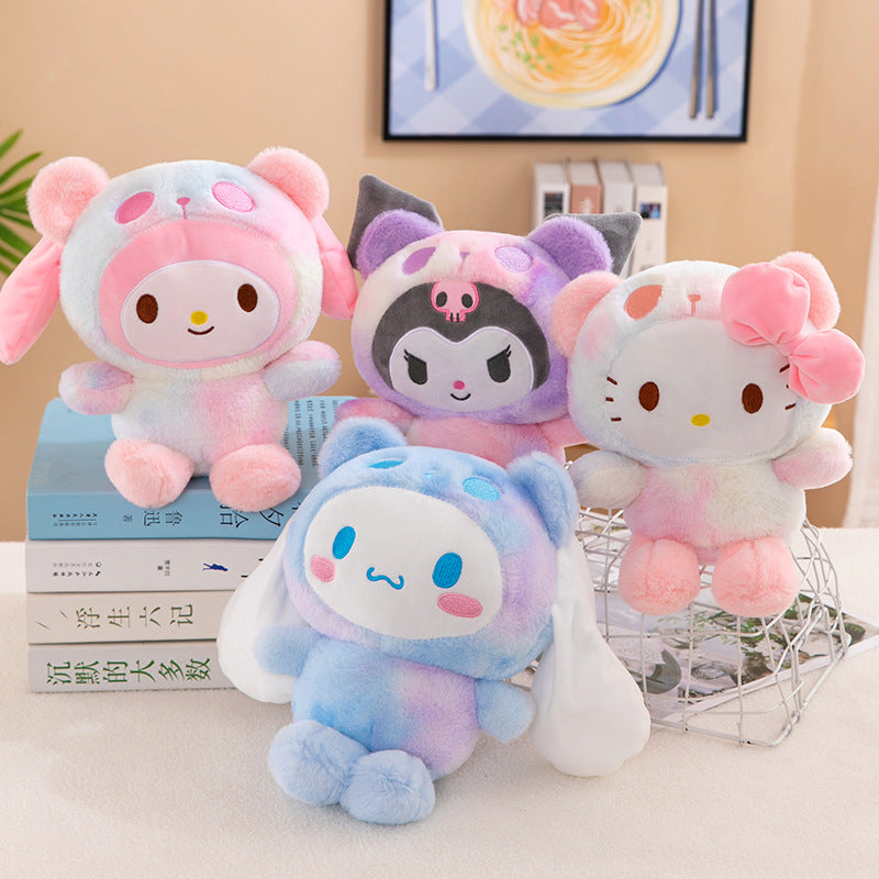 Sanrio 25Cm Anime Sanriod Toys Kawaii Kuromi  Cinnamorol Plush Soft Stuffed Animals Doll Plushie Pillow Children's Toys Gifts ALPENZO