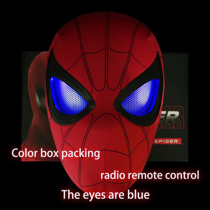 Spiderman Mask Eyes Movable Remote Control Peter Parker Spiderman toys children  Halloween Cosplay Costume Mask Christmas Gifts ALPENZO