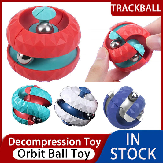 Decompression Toy Creative Orbit Ball Toy Children Autism Orbit Ball Cube Anti Stress Sensory Toys Infinite Flip Change for Kid ALPENZO