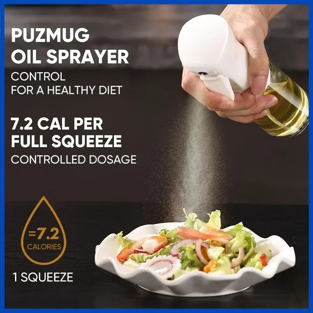 Kitchen Oil Spray Bottle Cooking Olive Oil Sprayer 200/300/500ML Pneumatic Spray Bottle Fitness Barbecue Spray Oil Dispenser - ALPENZO