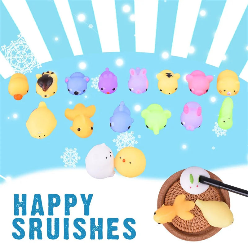 50-5PCS Mochi Squishies Kawaii Anima Squishy Toys For Kids Antistress Ball Squeeze Party Favors Stress Relief Toys For Birthday ALPENZO