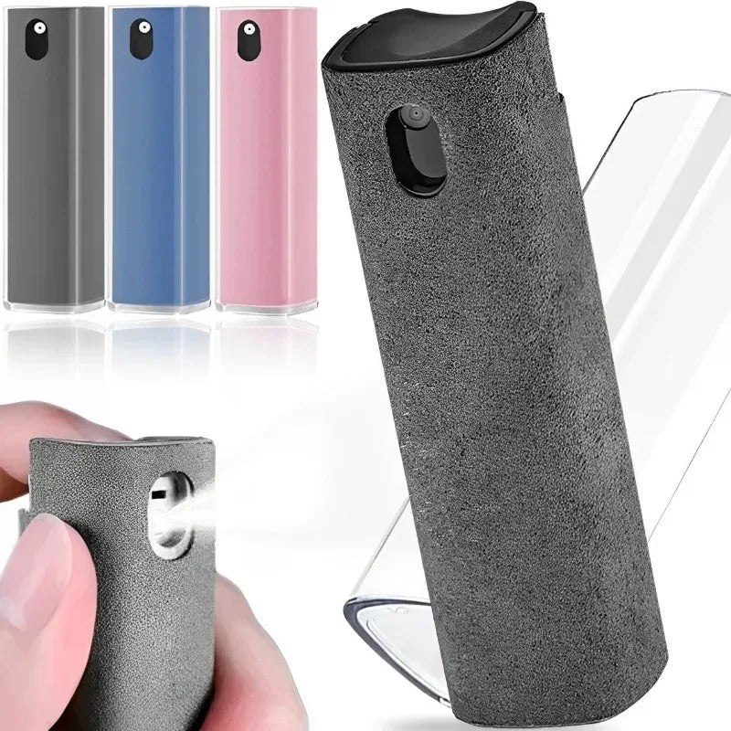 Microfiber Screen Cleaner Spray Bottle Set Mobile Phone Ipad Computer Microfiber Cloth Wipe Iphone Cleaning Glasses Wipes - ALPENZO
