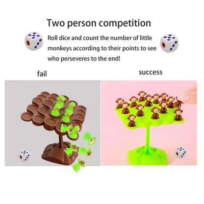Creative Balancing Tree Toy Digital Monkey Balance Scale Educational Number Board Game Kids Learning Toys Montessori Math Toy ALPENZO