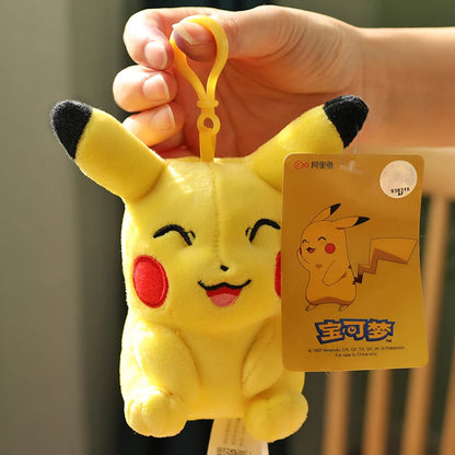 Clearance_Original Pokemon Plush Keychain Cartoon Toys Pikachu Charmander Psyduck Squirtle Snorlax Wobbuffet Doll Kids Kawai Toy ALPENZO