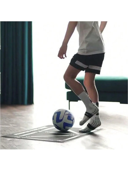 Thick Soccer Training Mat 60x90cm Durable Non-Slip Foldable For Kids Adults Indoor Outdoor Football