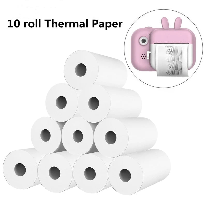 Thermal Paper MINI Printing Self-adhesive Label Sticker For Mini Printers Pose Machine Kid Camera Stickers 57mm Width Rolls ALPENZO