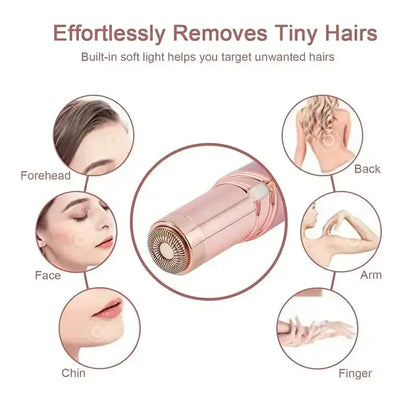 Portable Lipstick Shaped Women Electric Epilator Eyebrow Trimmer Painless Effective Facial Hair Removal Shaver Small Epilator - ALPENZO