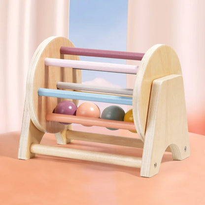 Montessori Infant Wooden Toys Coin Ball Busy Drum Baby Teaching Aid Gifts Color Shape Cognition Match Educational Sensory Toy ALPENZO