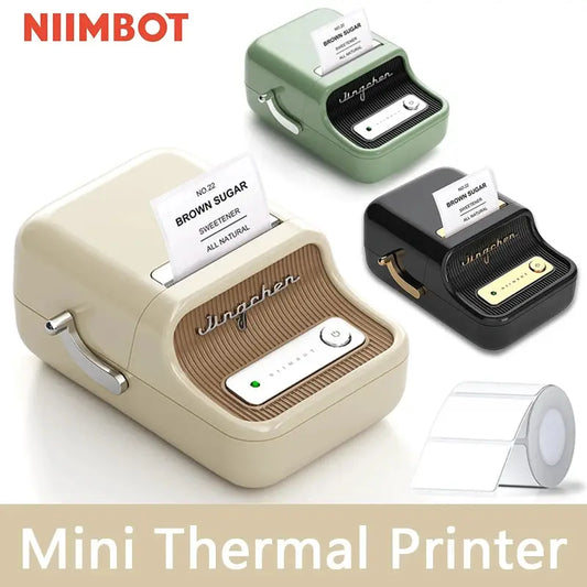 Niimbot B21 Mini Adhesive Label Printer Wireless Portable Thermal Printer Maker Photo Barcode Price Tag Sticker For Home inkless - ALPENZO