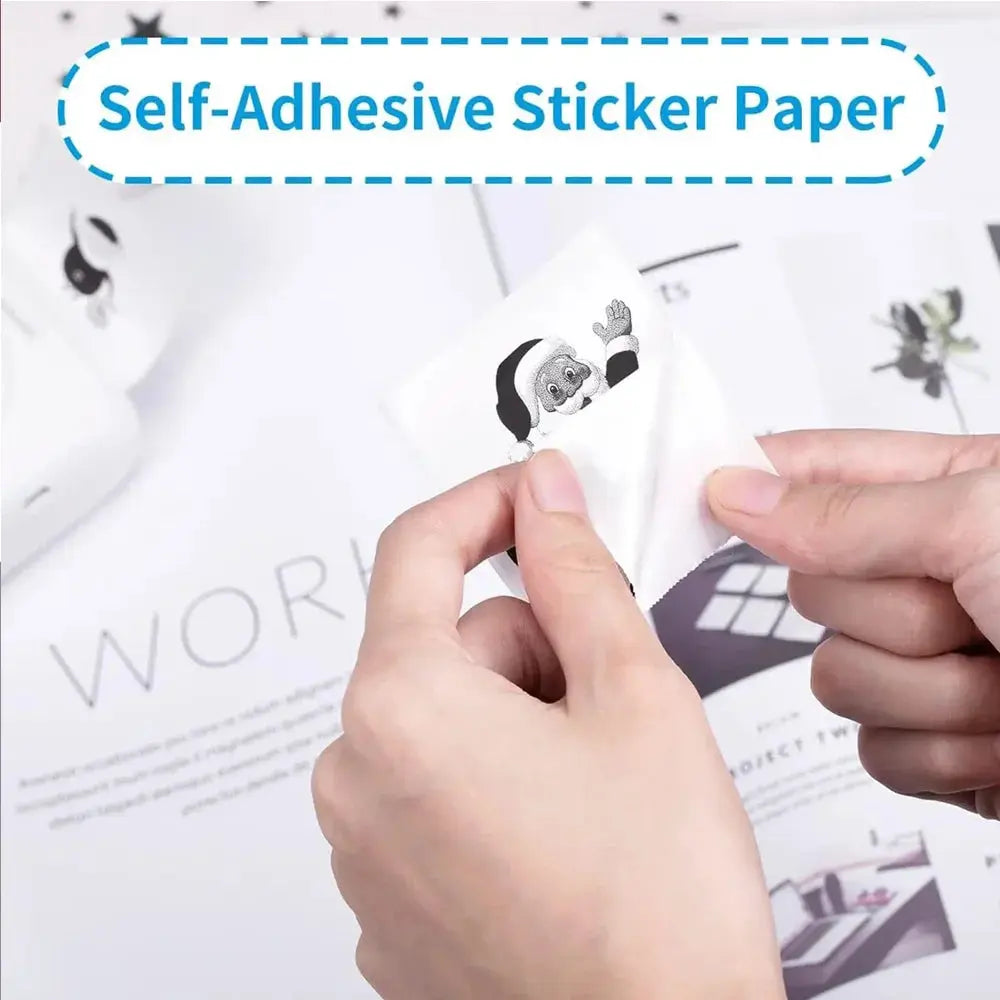 Thermal Paper MINI Printing Self-adhesive Label Sticker For Mini Printers Pose Machine Kid Camera Stickers 57mm Width Rolls - ALPENZO