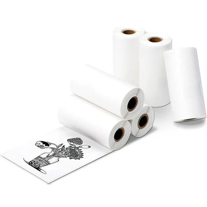 Thermal Paper MINI Printing Self-adhesive Label Sticker For Mini Printers Pose Machine Kid Camera Stickers 57mm Width Rolls ALPENZO