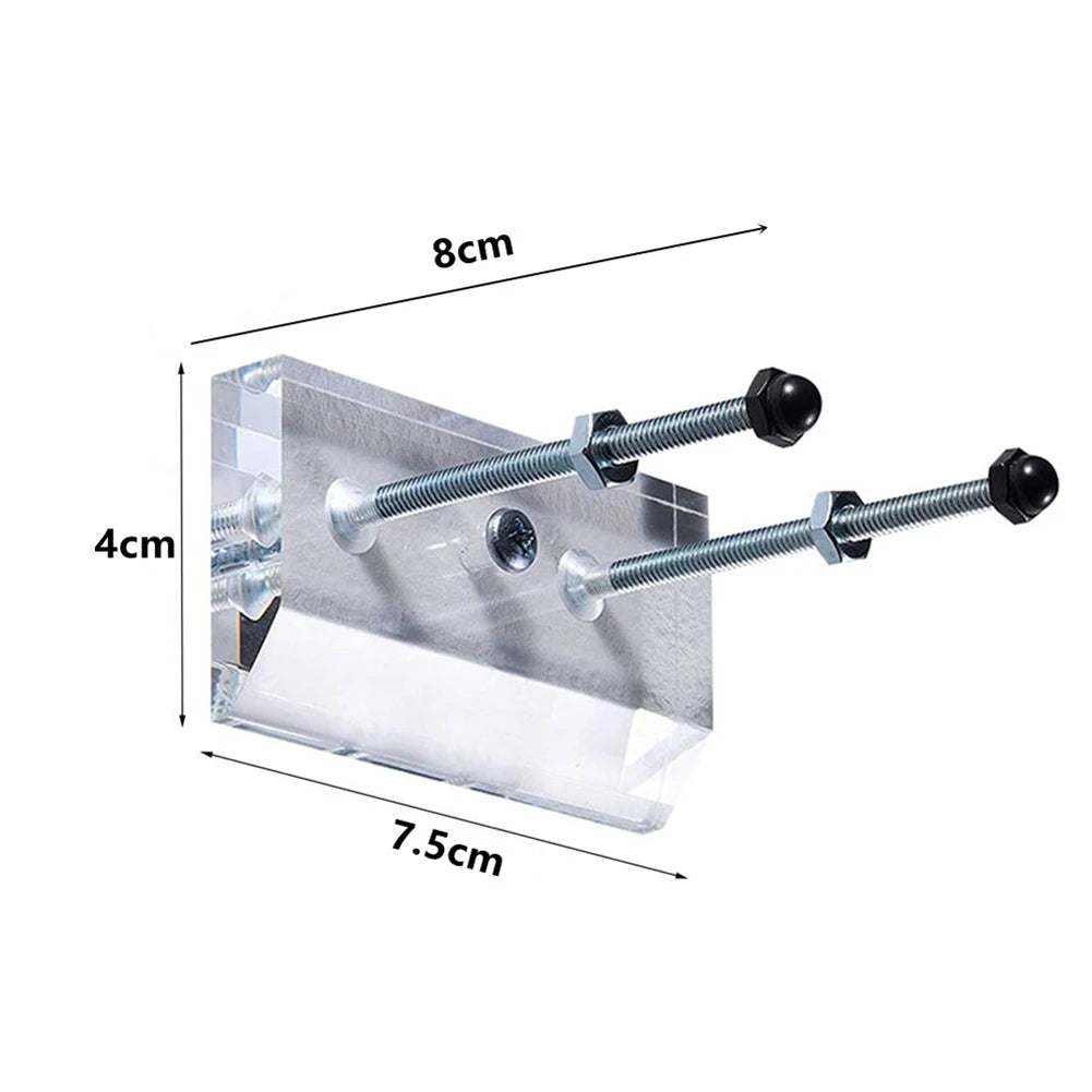 Skateboard Wall Mount Longboard Deck Hanger Display Stand Transparent Acrylic Indoor Floating Skateboard Storage Holder Rack