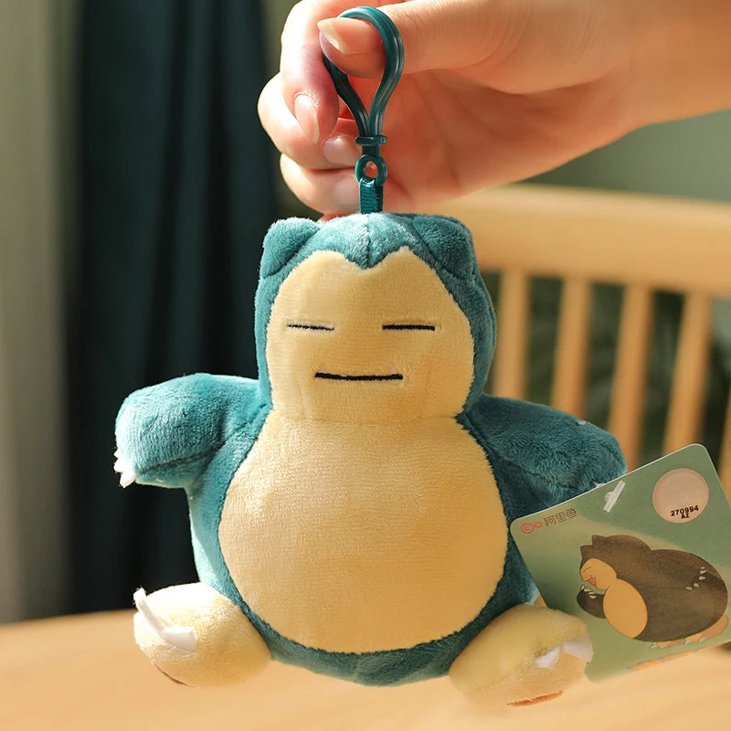 Clearance_Original Pokemon Plush Keychain Cartoon Toys Pikachu Charmander Psyduck Squirtle Snorlax Wobbuffet Doll Kids Kawai Toy ALPENZO