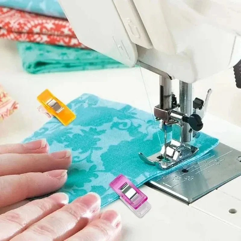 Sewing Clips Colorful Clips Multipurpose Plastic Craft Crocheting Knitting Safety Clothing Clips Color Binding Clips Paper - ALPENZO