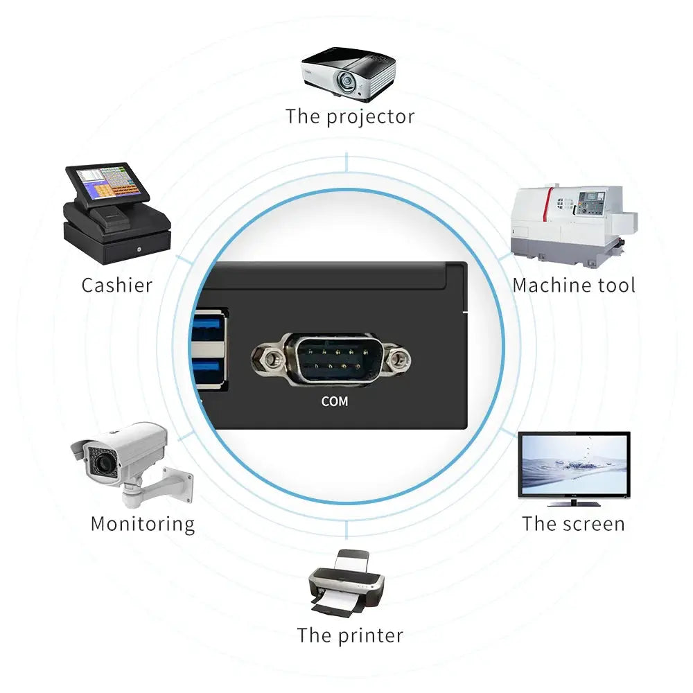 TexHoo Mini PC Computer Intel Core i7 i5 Processador ITX Windows 10 Pro Thin Client Industry COM SSD Bluetooth WIFI Brand New - ALPENZO