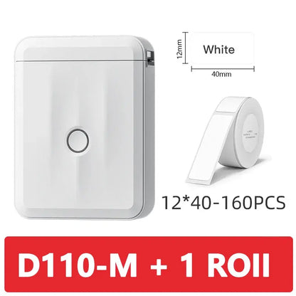 Niimbot D110 Mini Portable Thermal Printer Without Ink Self-Adhesive Label Maker Printer For Stickers Labeller Labeling Machine - ALPENZO