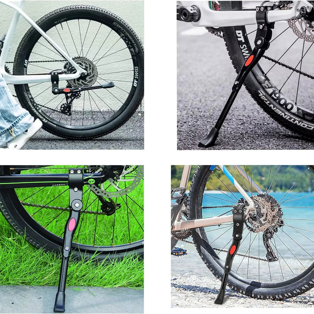 Bicycle Stand Foot Support Universal Bicycle Stand Stable Non slip Side Stand Aluminum Alloy Bicycle Stand 2 Style Selection