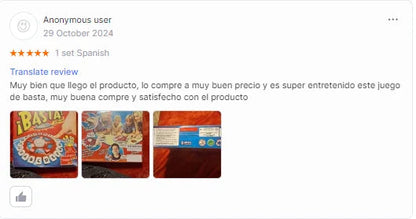 Spanish Basta Game Fast-paced Family Gathering Letter Toys For Adults Children Letters Learning Lengua española Juegos De Mesas ALPENZO