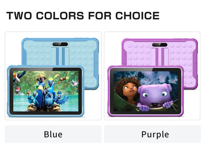Pritom 10 Inch Kids Tablet Android 13 Go WIFI Quad Core Processor 2GB RAM 64GB ROM YouTube with Case - ALPENZO