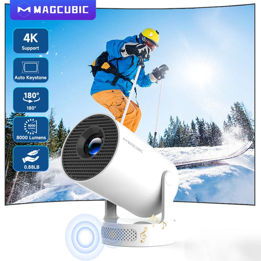 Magcubic Projector HY300 PRO + 4K Android 11 Dual Wifi6  Allwinner H713 BT5.4 1080P 1280*720P Home Cinema Outdoor Projetor ALPENZO