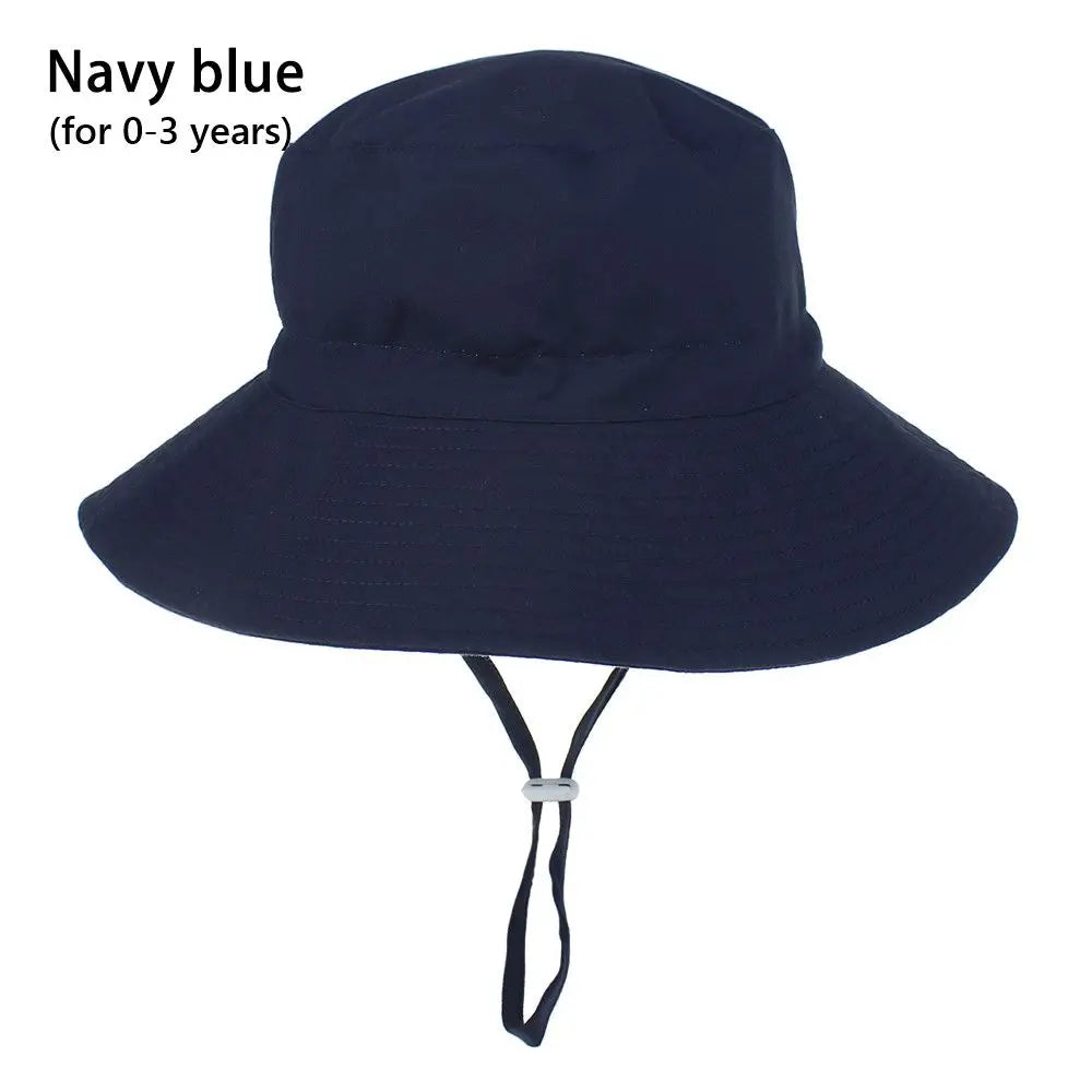 Outdoor Beach Hat Summer Baby Sun Hat for Girls Boys Kids Bucket Cap 0-8 Years ALPENZO