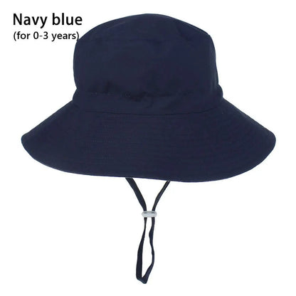 Outdoor Beach Hat Summer Baby Sun Hat for Girls Boys Kids Bucket Cap 0-8 Years ALPENZO