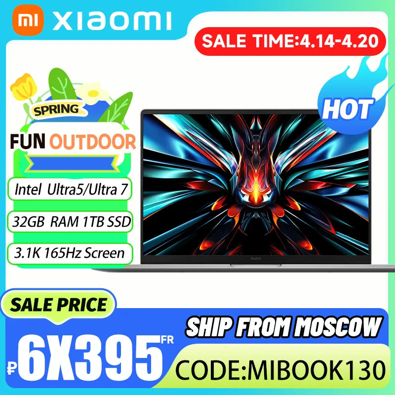 Xiaomi Redmi Book Pro 16 2024 intel Ultra 5/Ultra 7 32GB RAM 1TB SSD ARC 3K 120Hz Screen JYU4592CN/JYU4593CN - ALPENZO