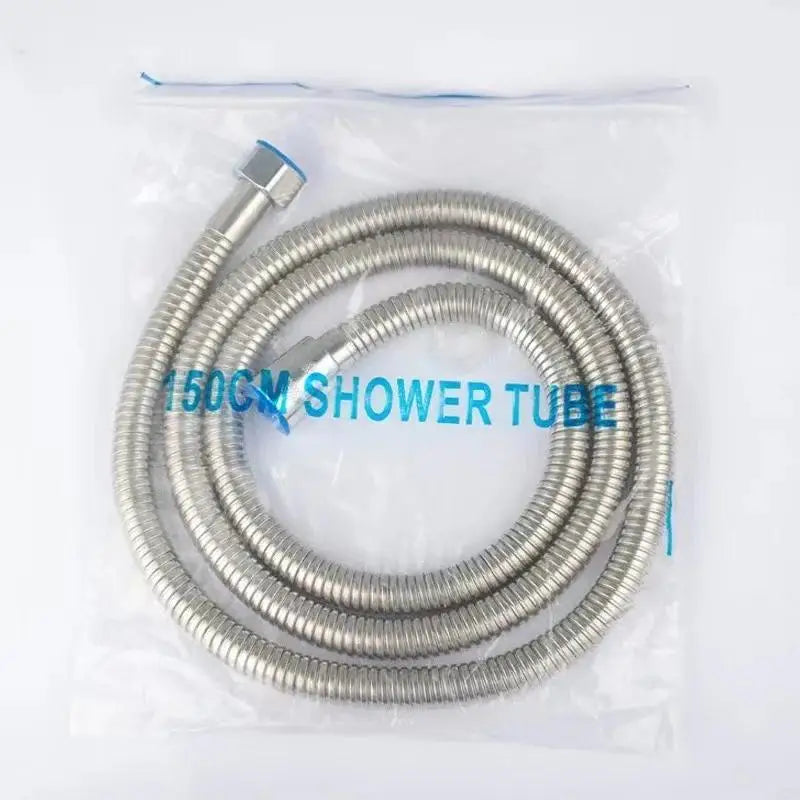 1/2" Extra Thick Silver Stainless Steel Shower Hose,Explosion-Proof Plumbing Hose for Showerhead,Rainfall Shower and Bath Faucet - ALPENZO