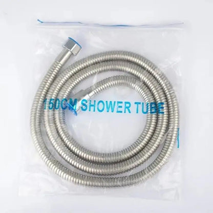 1/2" Extra Thick Silver Stainless Steel Shower Hose,Explosion-Proof Plumbing Hose for Showerhead,Rainfall Shower and Bath Faucet - ALPENZO