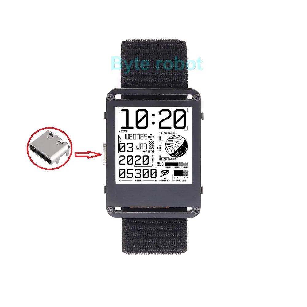 ESP32 Open Source Watchy V2.0 Gift E-ink Display Smart Watch For Arduino Robot DIY Kit Connect With Bluetooth And Wifi Robot Kit ALPENZO