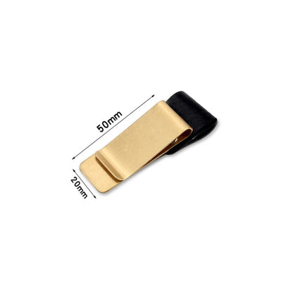 STONEGO Handmade Leather Brass Stainless Steel Pen Holder Clip Journal Notebook Paper Folder Writing Office Supplies ALPENZO