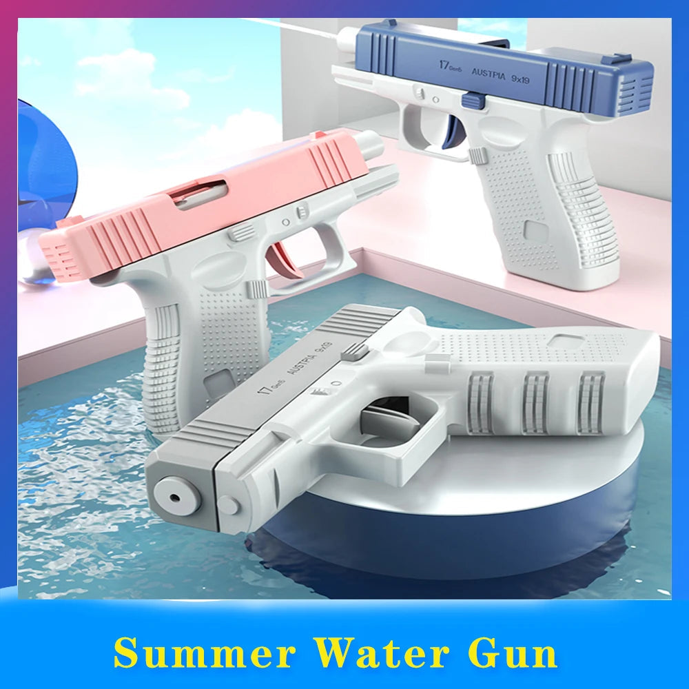 Summer Water Gun non Electric Pistol High-pressure Full Automatic Shooting Water Beach Toy Gun For kid Children Boys Girls ALPENZO