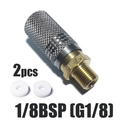 Air HPA Soft Extended Air Charging Quick Release Adapter Socket 1/8BSP(G1/8) 8mm Male Nipple Accessories