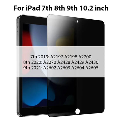 Privacy Glass For iPad Pro 12.9 12 9 11 6th 9th 10th 10 Gen Screen Protector For iPad Air 5 4 7th 8th 10.2 Mini 6 Anti-peep Film - ALPENZO