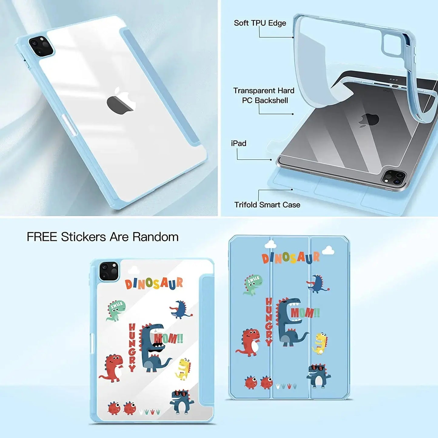 For iPad Case 10.2 9th 8th 7th 10 10th Generation Pro 11 13 2024 12.9 2022 Cover Pencil Holder Funda For iPad Air 5 4 10.9 Cases - ALPENZO