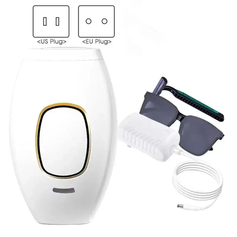 IPL Laser Hair Remover Intense Pulsed Light 500000 Pulses Permanent Laser Hair Remover Women's Painless Hair Removal Home Device - ALPENZO