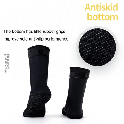 3mm Neoprene Diving Socks Wetsuit Shoes Non-slip Adult Warm Patchwork Elasticity Diving Surfing Boots for Swimming Snorkeling