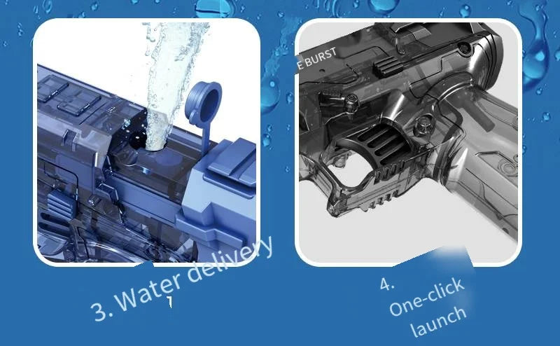 Clearance_Passion Manual Water Gun Ice Blast Desert Eagle Summer Swimming Battle Toy Continuous Shooting Pool Outdoor Fun_Contin ALPENZO