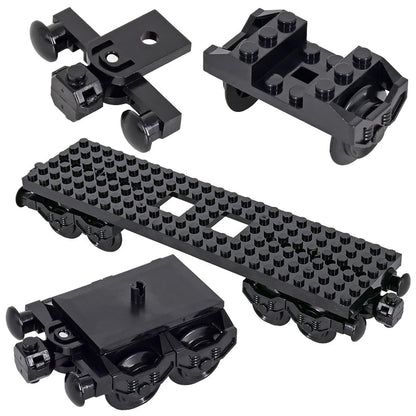 MOC City Creative Idea Train Base Wheel Carriage Building Blocks Bricks Assembled DIY Toys for Kids Christmas GiftS ALPENZO