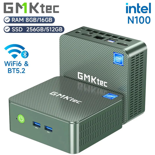 GMKtec G3 Mini PC Intel Alder Lake N100 Windows 11 Pro Mini PC 8/16GB DDR4 256/512GB PCIe M.2 SSD WiFi 6 BT5.2 Desktop Computer - ALPENZO
