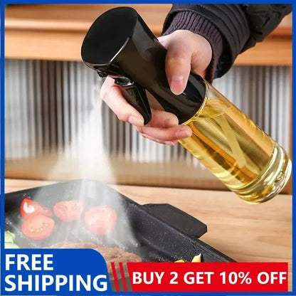 Kitchen Oil Spray Bottle Cooking Olive Oil Sprayer 200/300/500ML Pneumatic Spray Bottle Fitness Barbecue Spray Oil Dispenser - ALPENZO