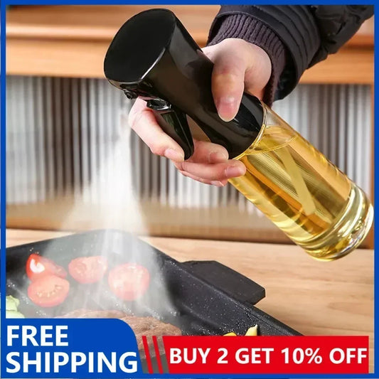 Kitchen Oil Spray Bottle Cooking Olive Oil Sprayer 200/300/500ML Pneumatic Spray Bottle Fitness Barbecue Spray Oil Dispenser - ALPENZO