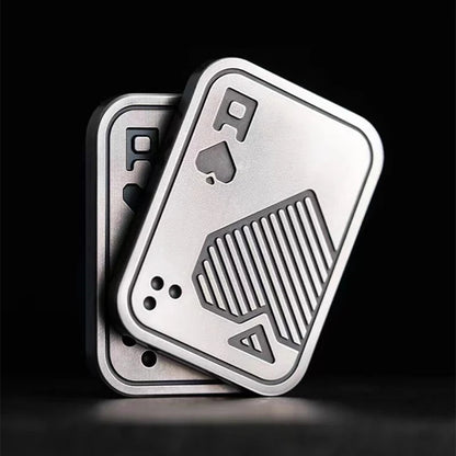 KK AA Fidget Slider Metal Skull Push Slider Stress Relief Toy Anti Stress EDC Top Spinning Poker Toys  Adults Gifts ALPENZO