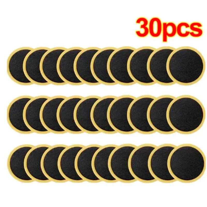 50/30/20/10PCS Bicycle Glue-free Tire Patches Tool Quick Repairing Tyre Protection Patch Adhesive Quick Drying Bike Accessories