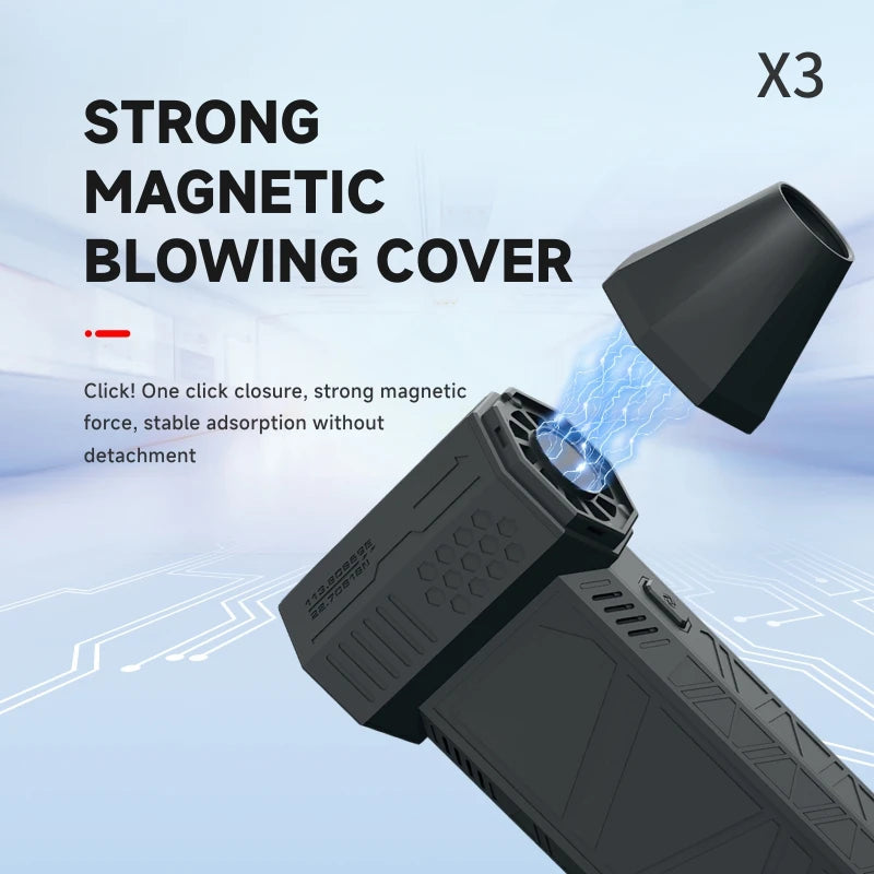 3nd Generation X3 Violent Blower Mini Turbo Jet Fan Handheld Brushless Motor 130,000 RPM Wind Speed 52m/s industrial Duct Fan ALPENZO