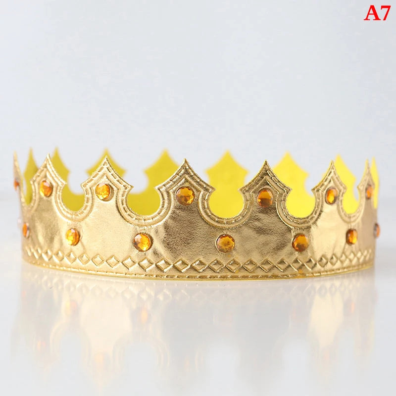 Birthday Crown Hats Girl Queen Hat Boys King Kids Adult Party Hats Party Decorations Crown Supplies ALPENZO