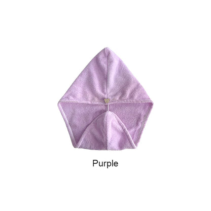 Microfiber Hair Towel Wrap for Women, Shower Spa Head Wrap Hair Drying Hat Turban Microfiber Terry Dry Absorbent Quick Dry Hair - ALPENZO