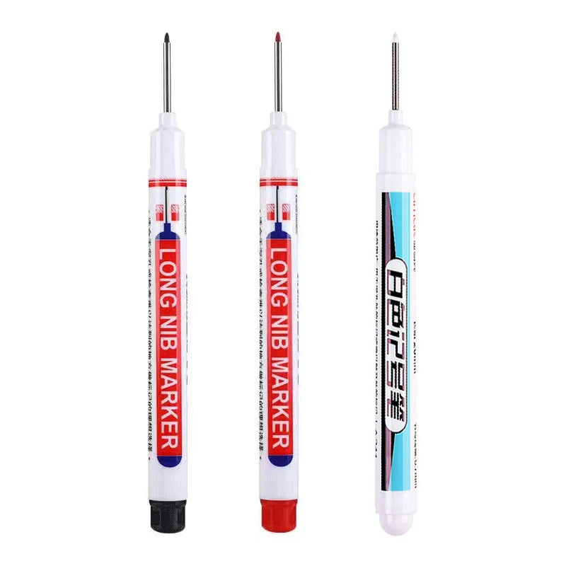 1/4Pcs White Permanent Paint Pen set for Wood Rock Plastic Leather Glass Stone Metal Canvas Ceramic Deep Hole Marker 0.7mm ALPENZO